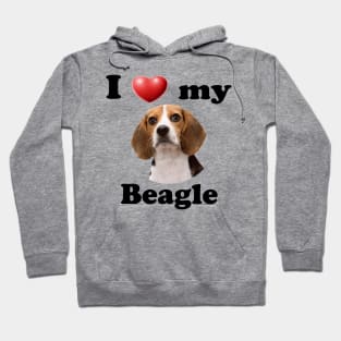 I Love My Beagle Hoodie